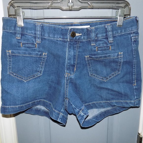 OLD NAVY MID RISE DENIM JEANS MINI SHORT SHORTS - Picture 1 of 3